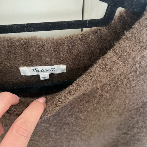 Madewell Boucle Sweater Vest - M (color: heather brownstone) - Picture 7 of 8